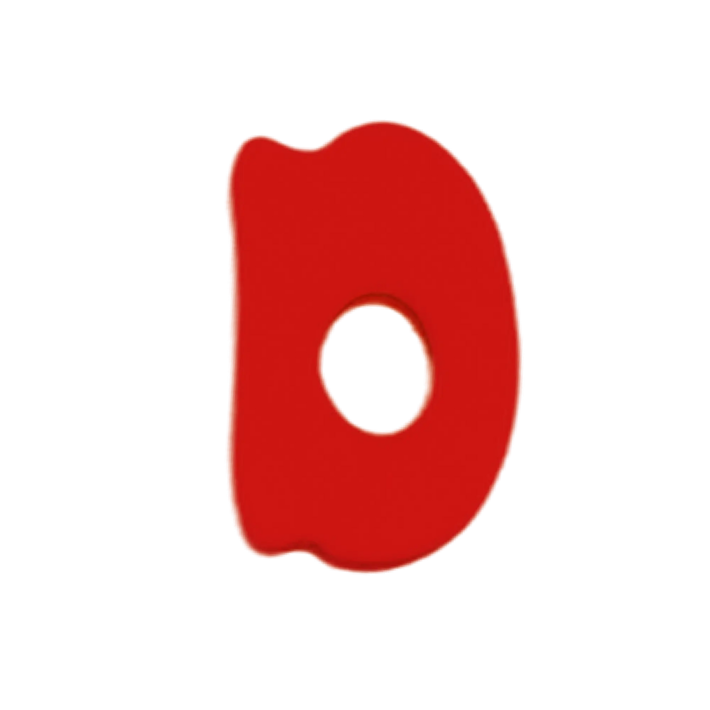 Silicone Dog Charms | Letters & Symbols for Personalized Dog Collars and Leashes - Cherry Red