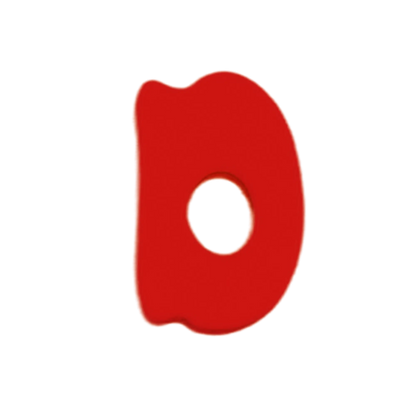 Silicone Dog Charms | Letters & Symbols for Personalized Dog Collars and Leashes - Cherry Red