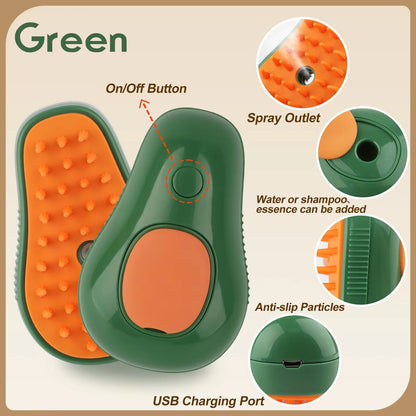 3-in-1 Steam Pet Grooming Brushs