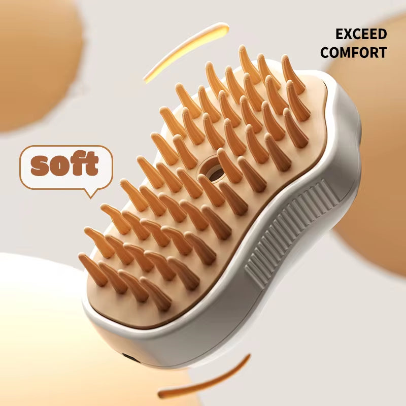 3-in-1 Steam Pet Grooming Brushs