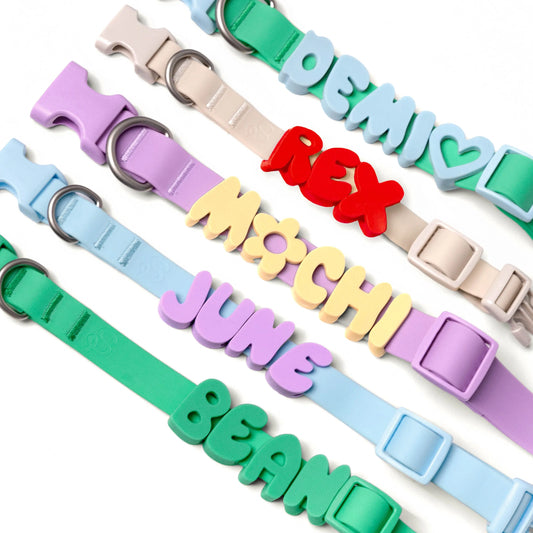 Silicone Dog Charms | Letters & Symbols for Personalized Dog Collars and Leashes - Cherry Red