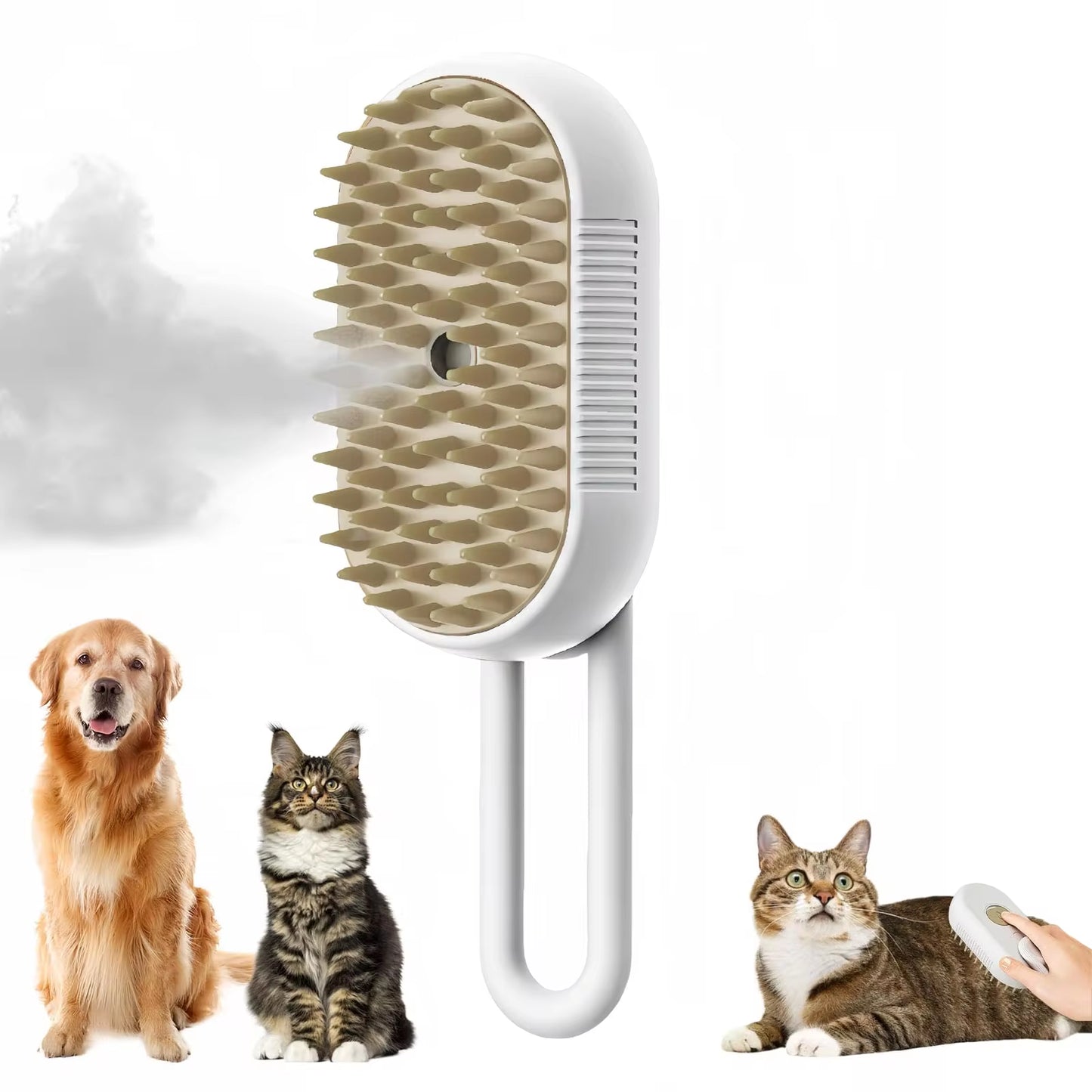 3-in-1 Steam Pet Grooming Brushs