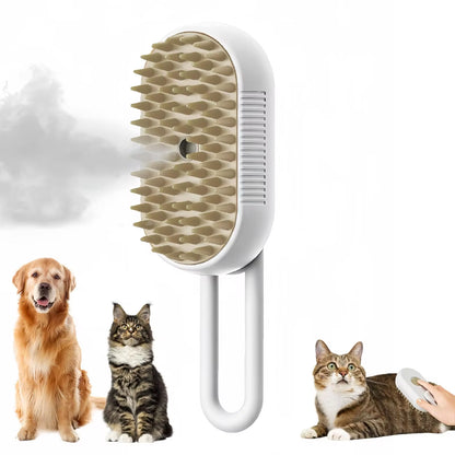 3-in-1 Steam Pet Grooming Brushs