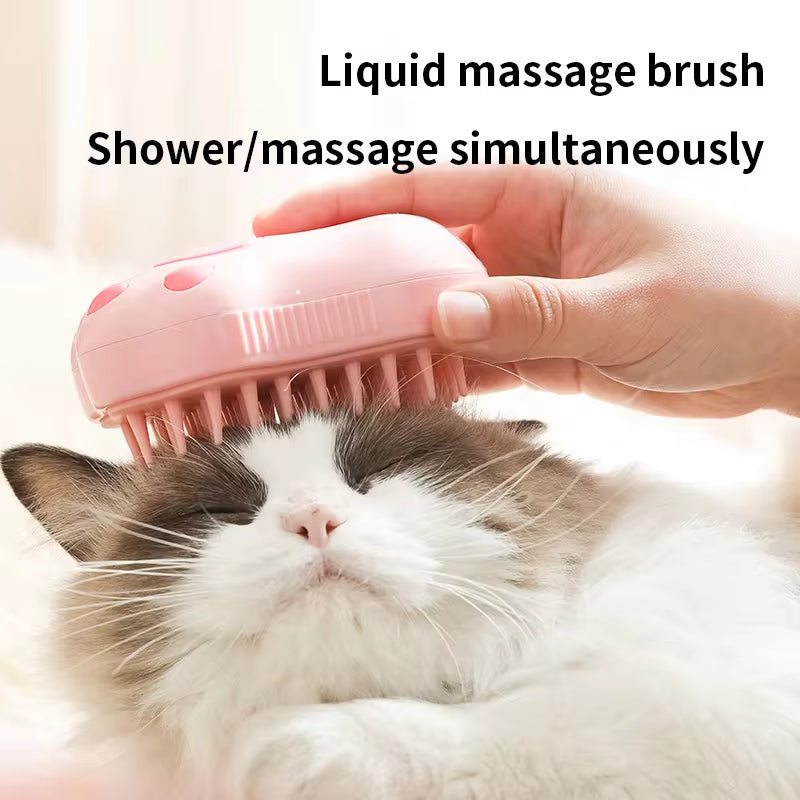 3-in-1 Steam Pet Grooming Brushs