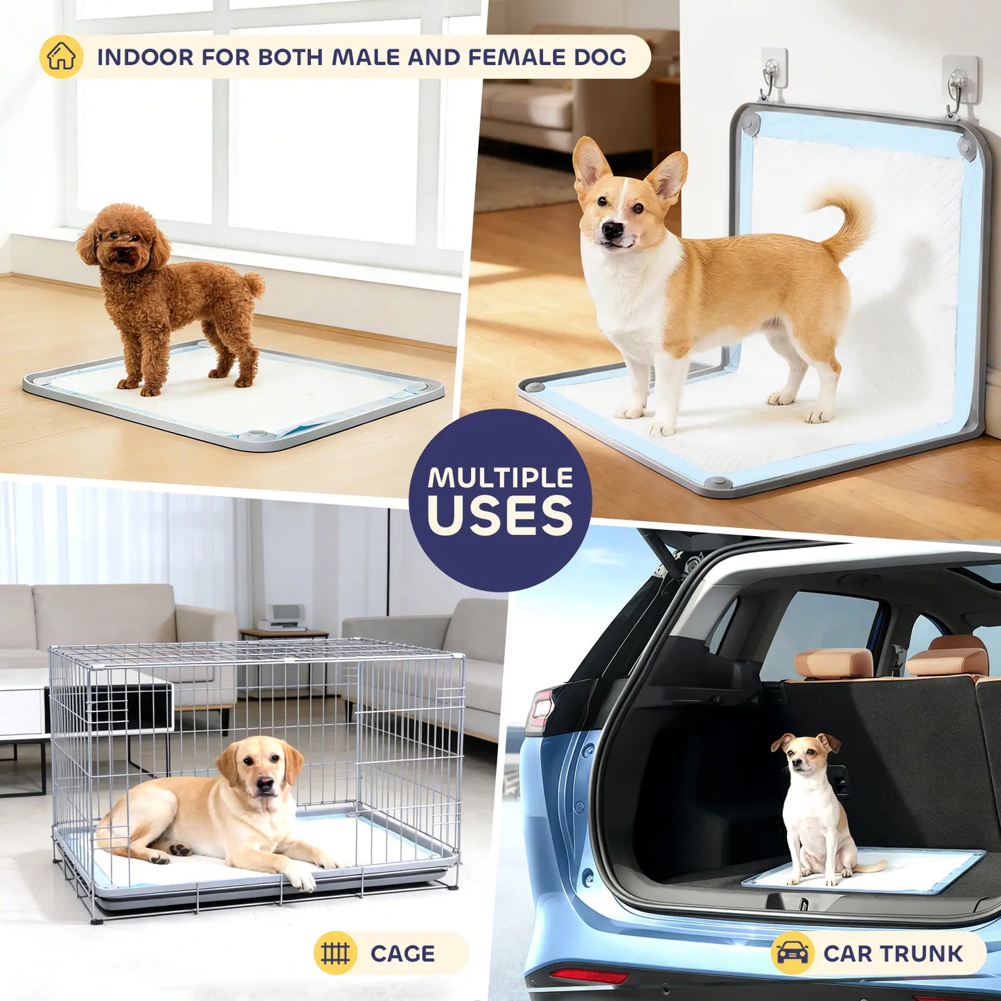 Silicone Dog Pee Pad Holder – Leak-Proof & Non-Slip