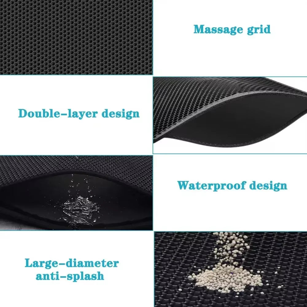 Double-Layer Waterproof Cat Litter Mat